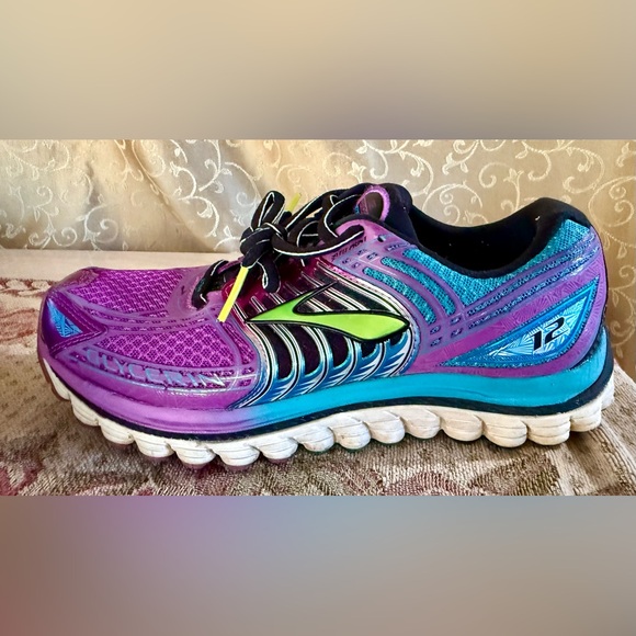 Women’s Brooks Purple Glycerin 12 Running Shoes Sneakers Size 8 M - Picture 11 of 15